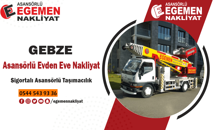 Gebze asansörlü evden eve nakliyat Gebze asansörlü nakliyat firması