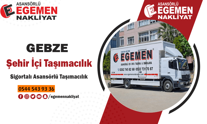Gebze şehir içi taşımacılık Gebze şehiriçi evden eve taşıma şirketi